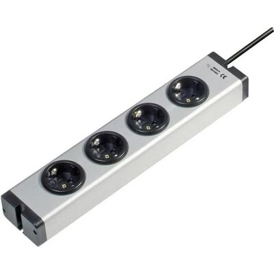 Ehmann Aluminum Power Strip - 4 Outlets - Child Safety - 1.50 m Cable Ehmann Aluminum Power Strip - 4 Outlets - Child Safety - 1.50 m Cable