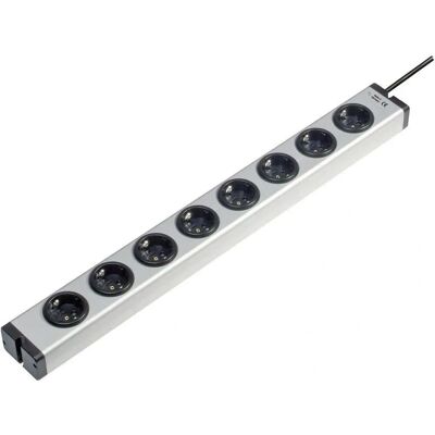 Ehmann Steckdosenleiste 8fach Aluminium Schutzkontakt 1.50 m - Mehrfachstecker Ehmann Steckdosenleiste 8fach Aluminium Schutzkontakt 1.50 m - Mehrfachstecker