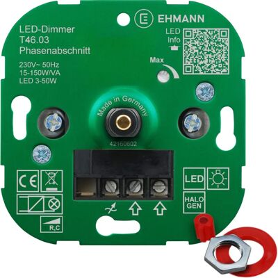 Ehmann Dimmer - T4603 UP, T46, 4600x0300 - Dimmer per LED e lampadine a risparmio energetico Ehmann Dimmer - T4603 UP, T46, 4600x0300 - Dimmer per LED e lampadine a risparmio energetico