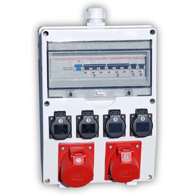Ehmann Weiße CEE Stromverteiler - 0530x0000000 - 400V 32A Ehmann Weiße CEE Stromverteiler - 0530x0000000 - 400V 32A