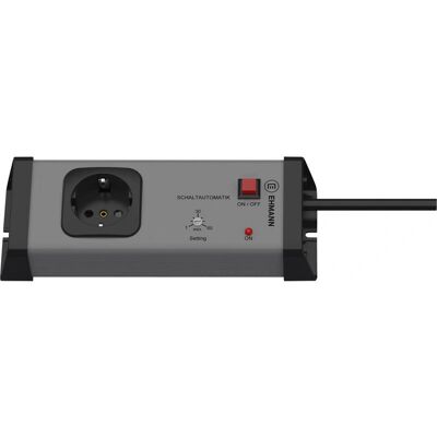 Ehmann Strömkabel med timer - 1 kontakt, grå, 1,5m, 1.5-12h Ehmann Strömkabel med timer - 1 kontakt, grå, 1,5m, 1.5-12h