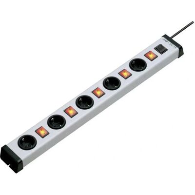 Ehmann 0235x01054301 Multiprise avec interrupteur 5 prises Gris-Noir Ehmann 0235x01054301 Multiprise avec interrupteur 5 prises Gris-Noir
