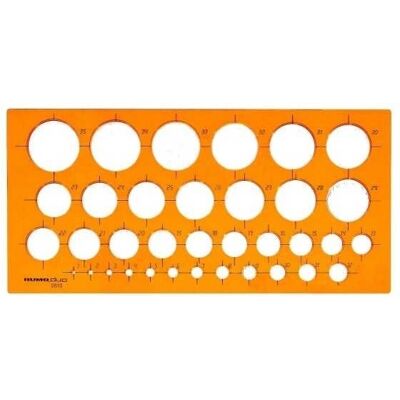 Stencil Rumold 2810 - Righello circolare 1-35 mm Stencil Rumold 2810 - Righello circolare 1-35 mm
