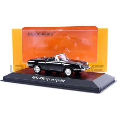 Maxichamps Fiat 850 Sport Spider 1968 Czarny - Model samochodu 1:43 Maxichamps Fiat 850 Sport Spider 1968 Czarny - Model samochodu 1:43