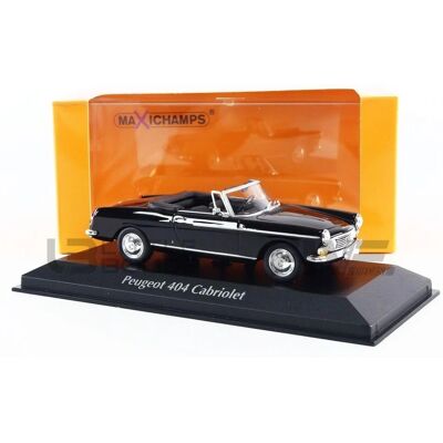 Maxichamps Peugeot 404 Cabriolet 1962 Czarny - Model samochodu Maxichamps Peugeot 404 Cabriolet 1962 Czarny - Model samochodu