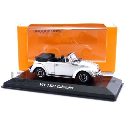 Maxichamps Volkswagen 1303 Cabriolet 1979 - Modellauto aus Zinkdruckguss - Silber Maxichamps Volkswagen 1303 Cabriolet 1979 - Modellauto aus Zinkdruckguss - Silber