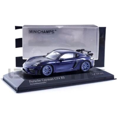 Minichamps - Porsche Cayman GT4 RS 2021 - Bleu - Diecast car - Publicité Minichamps - Porsche Cayman GT4 RS 2021 - Bleu - Diecast car - Publicité
