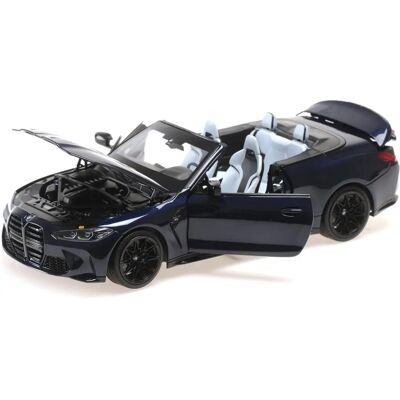 Minichamps BMW M4 Cabriolet 1/18 Niebieski Metaliczny model samochodu Minichamps BMW M4 Cabriolet 1/18 Niebieski Metaliczny model samochodu
