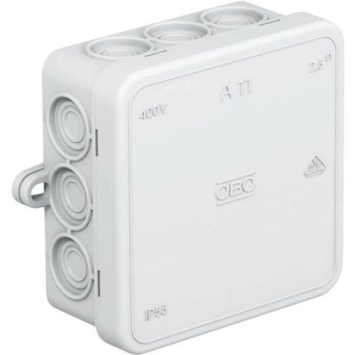 OBO Bettermann 2000342 Gray Junction Box - 85x85x40 mm OBO Bettermann 2000342 Gray Junction Box - 85x85x40 mm