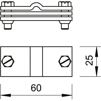OBO Bettermann 937 Erdanschlussklemme - Für runde und flache Leiter OBO Bettermann 937 Erdanschlussklemme - Für runde und flache Leiter