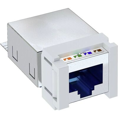OBO Bettermann Silber CAT6 Abschirmmodul - RJ45, Staubschutz OBO Bettermann Silber CAT6 Abschirmmodul - RJ45, Staubschutz