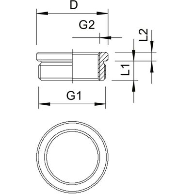 OBO Bettermann Messing M20-M16 Reduktion - Metrisches Teil H OBO Bettermann Messing M20-M16 Reduktion - Metrisches Teil H