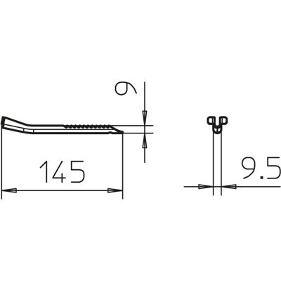 OBO Bettermann - TPB R - Stahl, 9,5x22,5mm - Kabel Zubehör OBO Bettermann - TPB R - Stahl, 9,5x22,5mm - Kabel Zubehör