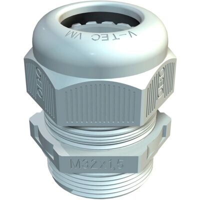 OBO Bettermann M16 Polyamid Kabelverschraubung Lichtgrau 8mm IP68 Gerade Zugentlastung OBO Bettermann M16 Polyamid Kabelverschraubung Lichtgrau 8mm IP68 Gerade Zugentlastung