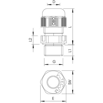 OBO Bettermann - VM20SW - M20 - Polyamide - Cable gland - Publicité OBO Bettermann - VM20SW - M20 - Polyamide - Cable gland - Publicité