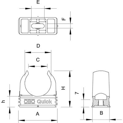 OBO Bettermann M16 Kabelklämma - Kabelklämma för 16 mm rör OBO Bettermann M16 Kabelklämma - Kabelklämma för 16 mm rör