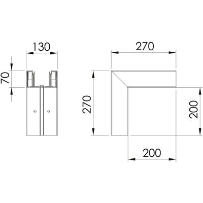 OBO Bettermann 6274510 Außeneck - IP30, Weiß OBO Bettermann 6274510 Außeneck - IP30, Weiß