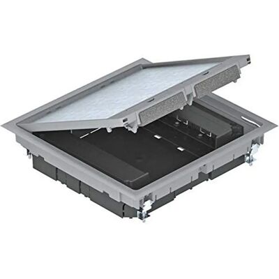 OBO Bettermann Geräteeinsatz - 55mm Feste Höhe - Quadratischer Deckel - Für Kanal- und Hohlbodeneinbau geeignet OBO Bettermann Geräteeinsatz - 55mm Feste Höhe - Quadratischer Deckel - Für Kanal- und Hohlbodeneinbau geeignet