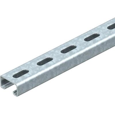 OBO Bettermann Stahlprofil - 2000mm, 22mm Schlitz, C-Profil OBO Bettermann Stahlprofil - 2000mm, 22mm Schlitz, C-Profil