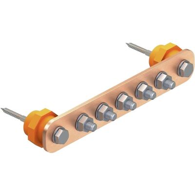 OBO Bettermann Potentialausgleichsschiene - 8 Anschlüsse OBO Bettermann Potentialausgleichsschiene - 8 Anschlüsse