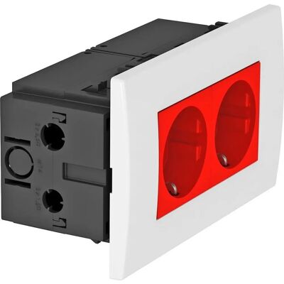 OBO Bettermann D0RT2 2-fach Steckdosenmodul - vandalensicher, 16A, 250V OBO Bettermann D0RT2 2-fach Steckdosenmodul - vandalensicher, 16A, 250V