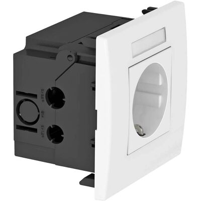 OBO Bettermann Prise unique blanche IP20 - Prise électrique OBO Bettermann Prise unique blanche IP20 - Prise électrique