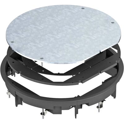 OBO Bettermann Zwart ronde montageplug - Elektrisch accessoire OBO Bettermann Zwart ronde montageplug - Elektrisch accessoire