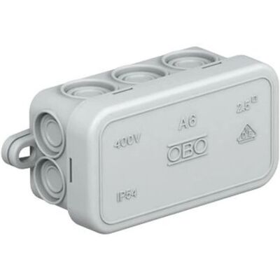 OBO BETTERMANN OBO 2000001 - Caja di derivazione - IP55, Grigio chiaro OBO BETTERMANN OBO 2000001 - Caja di derivazione - IP55, Grigio chiaro