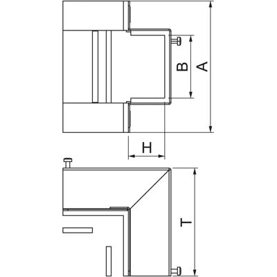 OBO Bettermann BSKM-AE 1025 Stahlwinkel - Wand/Deckenmontage OBO Bettermann BSKM-AE 1025 Stahlwinkel - Wand/Deckenmontage
