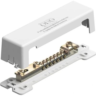 OBO Bettermann Potentialausgleichsschiene - 188mm weiß CuZn - Potentialausgleichsschiene OBO Bettermann Potentialausgleichsschiene - 188mm weiß CuZn - Potentialausgleichsschiene