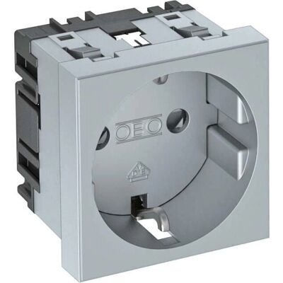OBO Bettermann - Modèle STD-D0 AL1 - Prise Schuko en Aluminium 1-Voie - Prise électrique OBO Bettermann - Modèle STD-D0 AL1 - Prise Schuko en Aluminium 1-Voie - Prise électrique