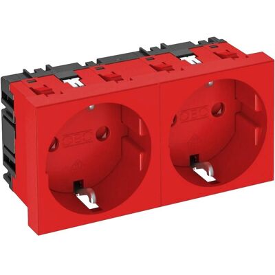 Prise Rouge 2P - IP20 Protection Prise Rouge 2P - IP20 Protection