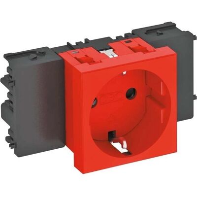 OBO Bettermann Prise Schuko Rouge 0° - Électrique OBO Bettermann Prise Schuko Rouge 0° - Électrique