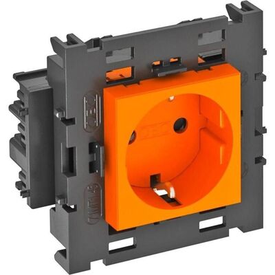 Prise électrique OBO Bettermann - 1-fach Schuko 250V - Orange Prise électrique OBO Bettermann - 1-fach Schuko 250V - Orange