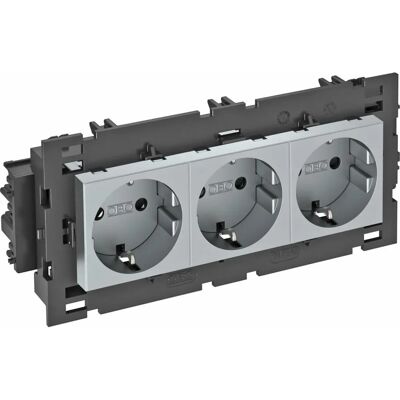 OBO Bettermann Steckdose 3-fach - 0° Ausrichtung - 250V 16A OBO Bettermann Steckdose 3-fach - 0° Ausrichtung - 250V 16A
