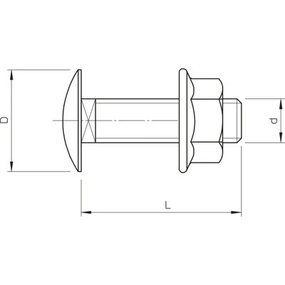 OBO Bettermann FRSB 6x12 A2 Tornillo redondo plano - Tornillo OBO Bettermann FRSB 6x12 A2 Tornillo redondo plano - Tornillo