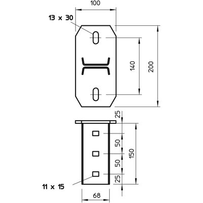 OBO Bettermann KI 8 NOK FT Stahlmontageplatte - Montagematerial für Elektrik OBO Bettermann KI 8 NOK FT Stahlmontageplatte - Montagematerial für Elektrik