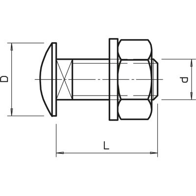 OBO Bettermann FRS 10x20 F - Fladskruer med møtrik og skive OBO Bettermann FRS 10x20 F - Fladskruer med møtrik og skive