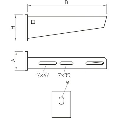 OBO Bettermann - AW 30 41 FT Wand- und Stielausleger - Wand- und Stielhalter OBO Bettermann - AW 30 41 FT Wand- und Stielausleger - Wand- und Stielhalter