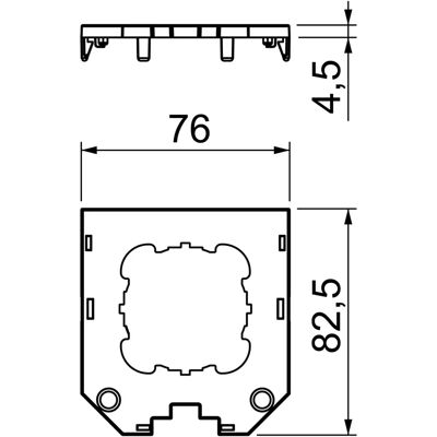 OBI Bettermann Schwarze 82,5mm Abdeckplatte für Elektrogeräte OBI Bettermann Schwarze 82,5mm Abdeckplatte für Elektrogeräte
