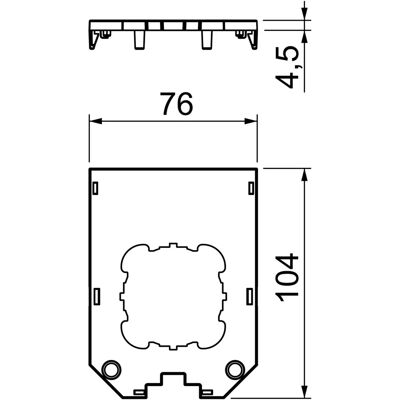 Obo Bettermann Modell UT34 D1 Schwarze Polyamid Abdeckplatte für Elektrische Installationen Obo Bettermann Modell UT34 D1 Schwarze Polyamid Abdeckplatte für Elektrische Installationen
