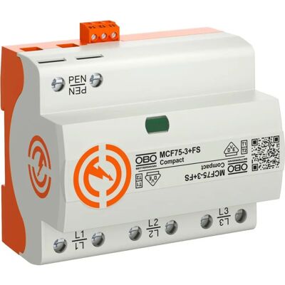 OBO Bettermann MCF75-3+FS - Verteilerschrank - LightningController kompakt 3-polig OBO Bettermann MCF75-3+FS - Verteilerschrank - LightningController kompakt 3-polig