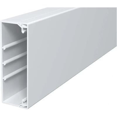 OBO Bettermann Model WDK40110RW PVC Kabelgoot - 40x110mm, 2m, wit OBO Bettermann Model WDK40110RW PVC Kabelgoot - 40x110mm, 2m, wit
