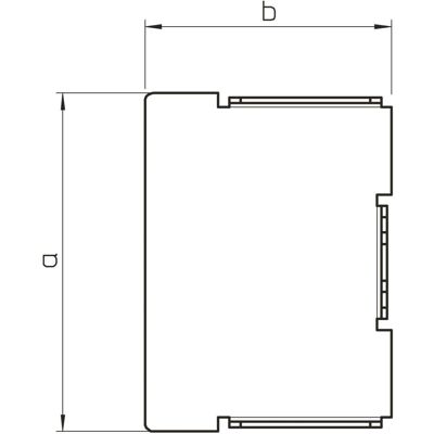 OBO Bettermann Endstück LF-K 63x100mm Stahl Reinweiß - Endkappe OBO Bettermann Endstück LF-K 63x100mm Stahl Reinweiß - Endkappe