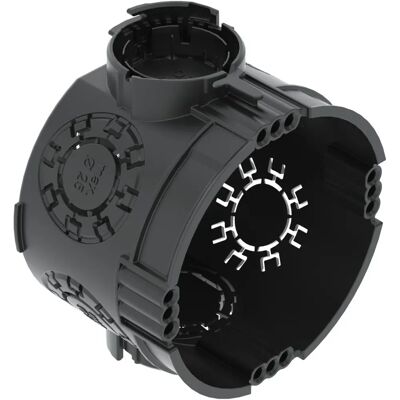 OBO Bettermann 2003700 Junction Box - 60mm Diameter, Black, 46mm Depth OBO Bettermann 2003700 Junction Box - 60mm Diameter, Black, 46mm Depth