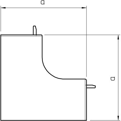 OBO Bettermann 15030 Innere Ecke für WDK-Kanäle - Montagezubehör OBO Bettermann 15030 Innere Ecke für WDK-Kanäle - Montagezubehör