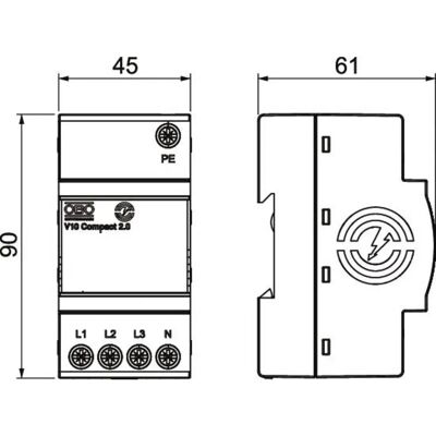 OBO Bettermann V10 Compact 2.0 Überspannungsschutz OBO Bettermann V10 Compact 2.0 Überspannungsschutz