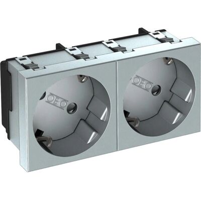 OBO Bettermann - Modell STD-D3S AL2 - 2-fach Schutzkontakt, 33° OBO Bettermann - Modell STD-D3S AL2 - 2-fach Schutzkontakt, 33°