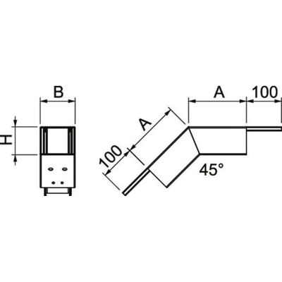 OBO Bettermann Obo Bogen 45° Kabelzubehör - Zubehör Kabel OBO Bettermann Obo Bogen 45° Kabelzubehör - Zubehör Kabel