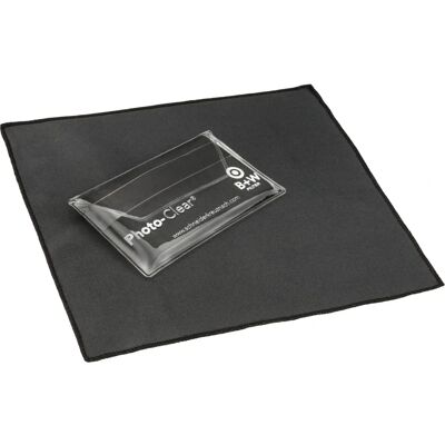 Chiffon microfibre B+W - 20x18cm - Publicité Chiffon microfibre B+W - 20x18cm - Publicité